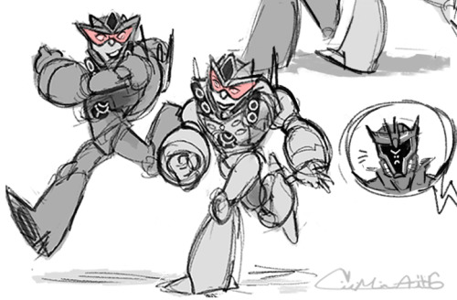 Rumble and Frenzy Minicon rough designs. Which ones which I honestly don’t even know at this point