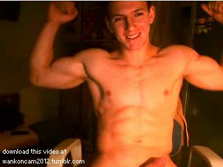 hornybicollegedude:  wankoncam2012:  horny college muscle fuck stud cam cum on hard