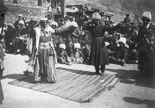 itshistory: Lezgian people dancing the Lezginka circa 1900 [582x405] Source: i.imgur.com/nIbf