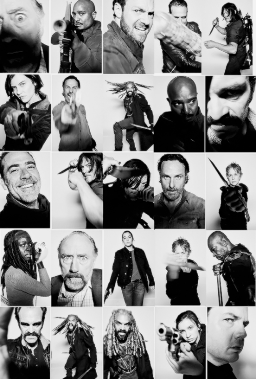 dailytwdcast: The Cast of The Walking Dead photographed by Frank Ockenfels for Season 8