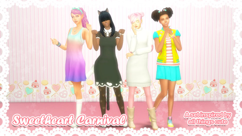 hypergnomesimblr: Sweetheart Carnival An accidentally lovecore set inspired by cuteness and sweets. 