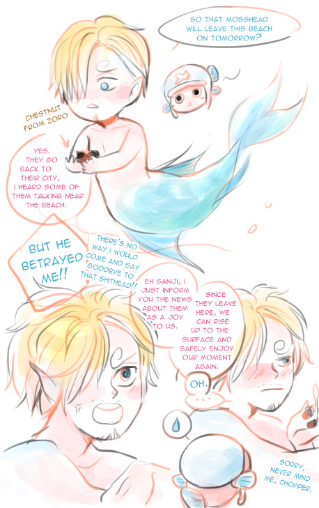 yuushishio:  I tried this web effect on my merman Sanji artwork, it’s so cool (