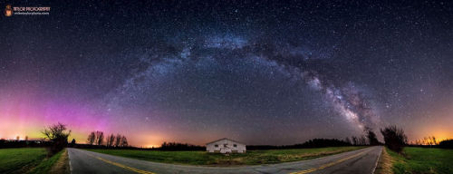 spaceexp:  Milky Way & Aurora in Maine porn pictures