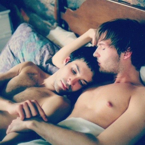 gaymalelove:  love  This is so cute. :) Night, or good morning. :) As the case may
