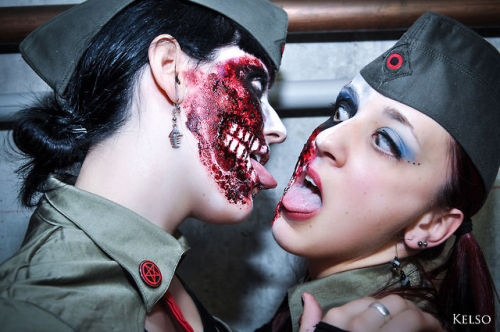 kelsorebel:  Sexy Zombies ♥ Irina & Fabie Photo Kelso