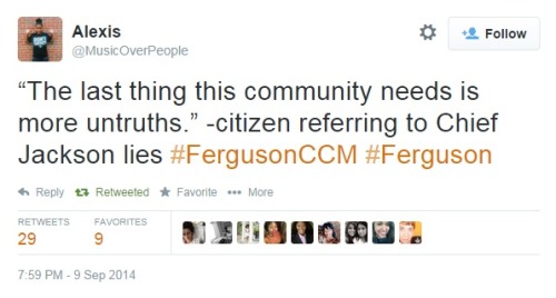 iwriteaboutfeminism: City Council meeting on Tuesday night in Ferguson. Part 4.