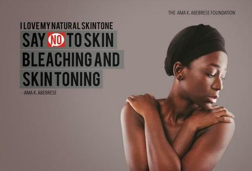 instawhitehouse:I agree with Ama K Abebrese #SayNoToSkinBleaching. This a problem throughout Africa,