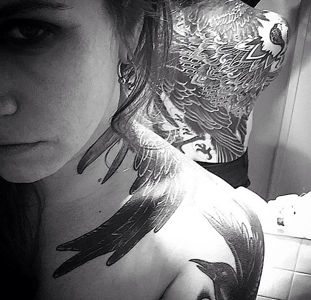 Laura Jane Grace on Instagram The incredible work of gakkinx on my dome  What an experience Still trying to find all the words to describe what a  head tattoo feels