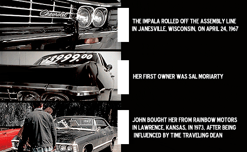 out-in-the-open:Supernatural Hiatus Creations | Week One “you know what? we are home.”The impala has