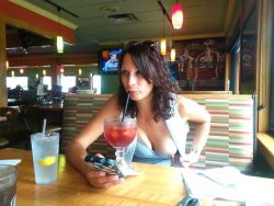 stephanie-mason-my-hotwife:  stephanie-mason-my-hotwife:  Applebee’s for lunch today.  Tbt