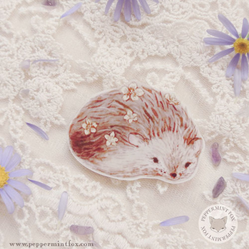 Our newest brooch collection, currently up for order in our shop! (Also available as pendants). We’r