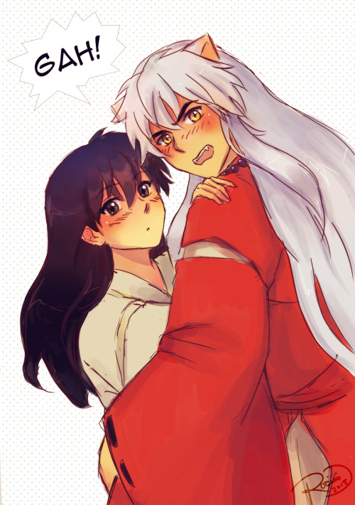 rocioo: Inu fandom: HAPPY INUKAG DAY!!Inuyasha: GAH!They are probably still interrupted by the gang,