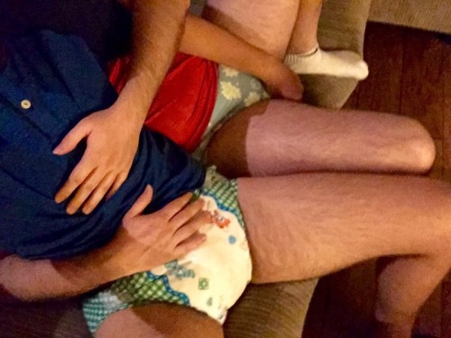 paddedponders: Just a couple of big boys still in diapers.