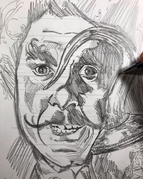 “look look there&rsquo;s a hook!” In progress #hook #captainhook #dustinhoffman #stevenspielberg #ba