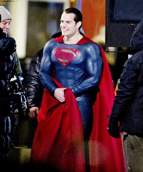 Lois Lane and Superman [Henry Cavill and Miss Amy Adams] on set of Zack Snyder’s Dawn of Justi