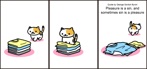 lady-meg:phrotato:masturbatress:Silly little Neko Atsume comics.@harlequinsymphony@sagolii-snowflake