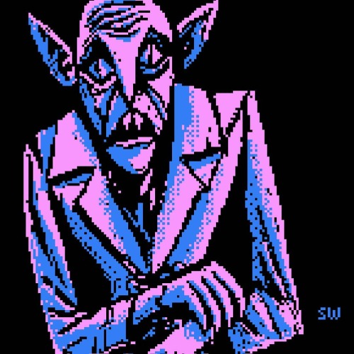 Playing around with the @pixakiapp and some old sketches. It&rsquo;s fun! #nosferatu #zxspectrum ? #