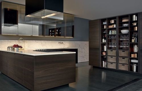 {Some lunch-time kitchen inspiration courtesy of Poliform&rsquo;s Varenna. Euro-modern can come acro