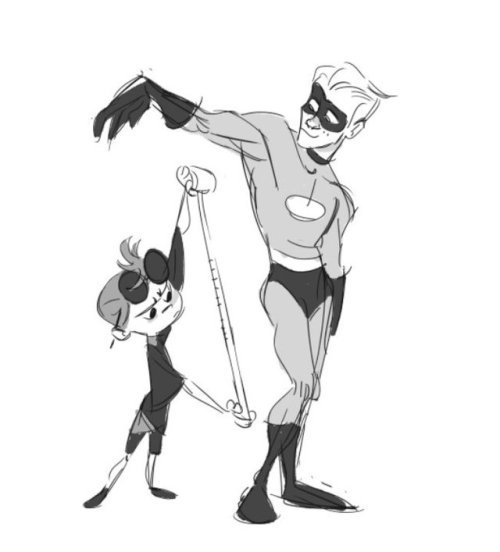 fishkinn: i drew them as older kids some more :’’’) this needs to be the incredibles 3! <3 <3 <3