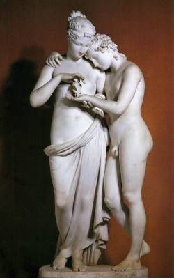 femalebeautyinart:  Cupid and Psyche Antonio Canova 1800 