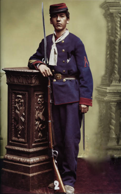 Chilean soldier during the War of the Pacific, 1879-1884.