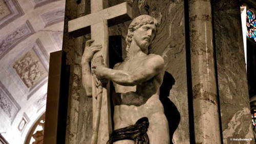 michelangelogallery:Cristo della Minerva (Christ the Redeemer)The work was commissioned in June 1514
