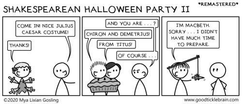 Shakespearean Halloween Party I-IV (Remastered)As Halloween is fast approaching (when did the run-up