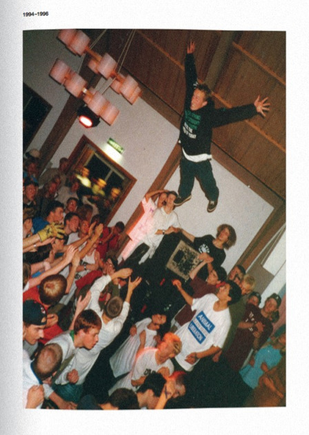 ratherbehardcore: An incredible crowd shot from Earth Crisis’ show in Umeå, Sweden in the mid-90s.  This photograph perfectly encapsulates the dynamism and strength of the Umeå hardcore scene during the 90s. Their local scene was led by bands like