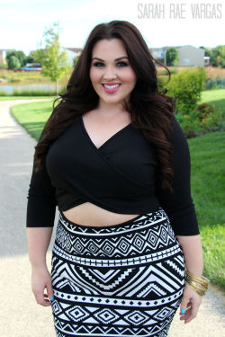 ravingsbyrae:  Plus Size Fashion | He Can Tell I Ain’t Missin’ No Meals… I’m baaaack. This tribal peekaboo dress is amazing. It was basically designed for my body. I swear. It’s was made for me. Here is a link to the YouTube version of my OOTD and