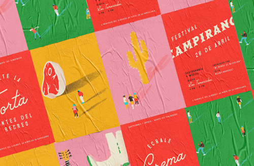 escapekit:Campirano FestivalMexico-based design studio HEAVY . have created a fun identity for Campi