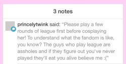 ashprincessmidna:I know you had good intensions and meant well but I will not play just for that reason. I can Cosplay anyone I want c: if someone is bothered by the fact that I have no knowledge of the character then they can eat shit. I’m making the