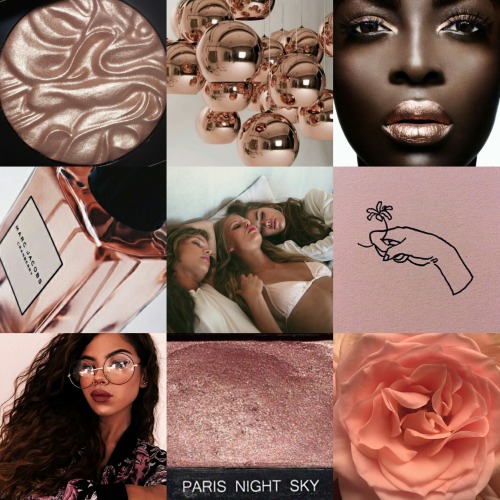 sapphic-moodboards:sapphic rose gold aesthetics