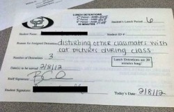 I&rsquo;ve never been in detention. I could not stop from laughing&hellip;made my night!