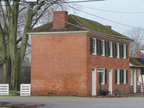 House With Double Entry Doors, Corner of Brewery Street, New Harmony, Indiana, 2014.