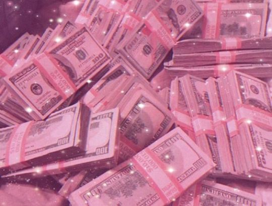 Pink Money Sign Aesthetic