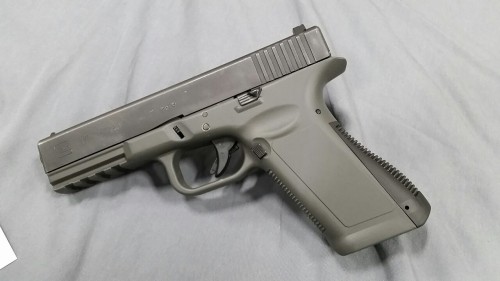 trident701:Aluminum (yes, that’s right) Glock frame.