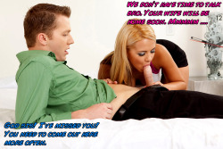 incestcaps:  By jilliciouscaptions. More Incest Captions.   My sister is so very good to me!! She knows she is the only one that knows how to suck my cock!! 