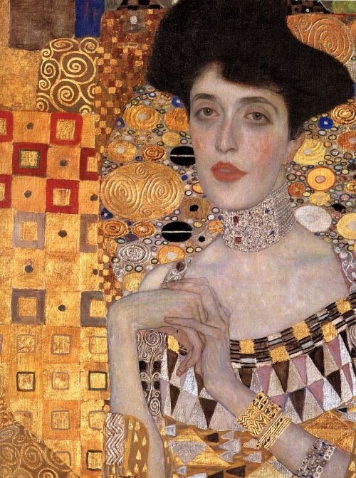 Portrait of Adele Bloch-Bauer I (detail), Gustav Klimt