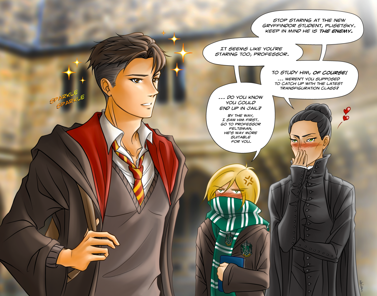 nehart82: #5 - Otabek Gryffindor! Request from @TheTrixtr on Twitter :)I added…