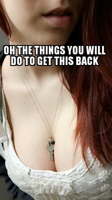 cummins4you:  Original caption #chastity