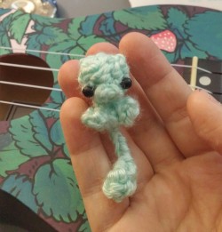 daftpatience:  It is a tiny shiny crochet mew