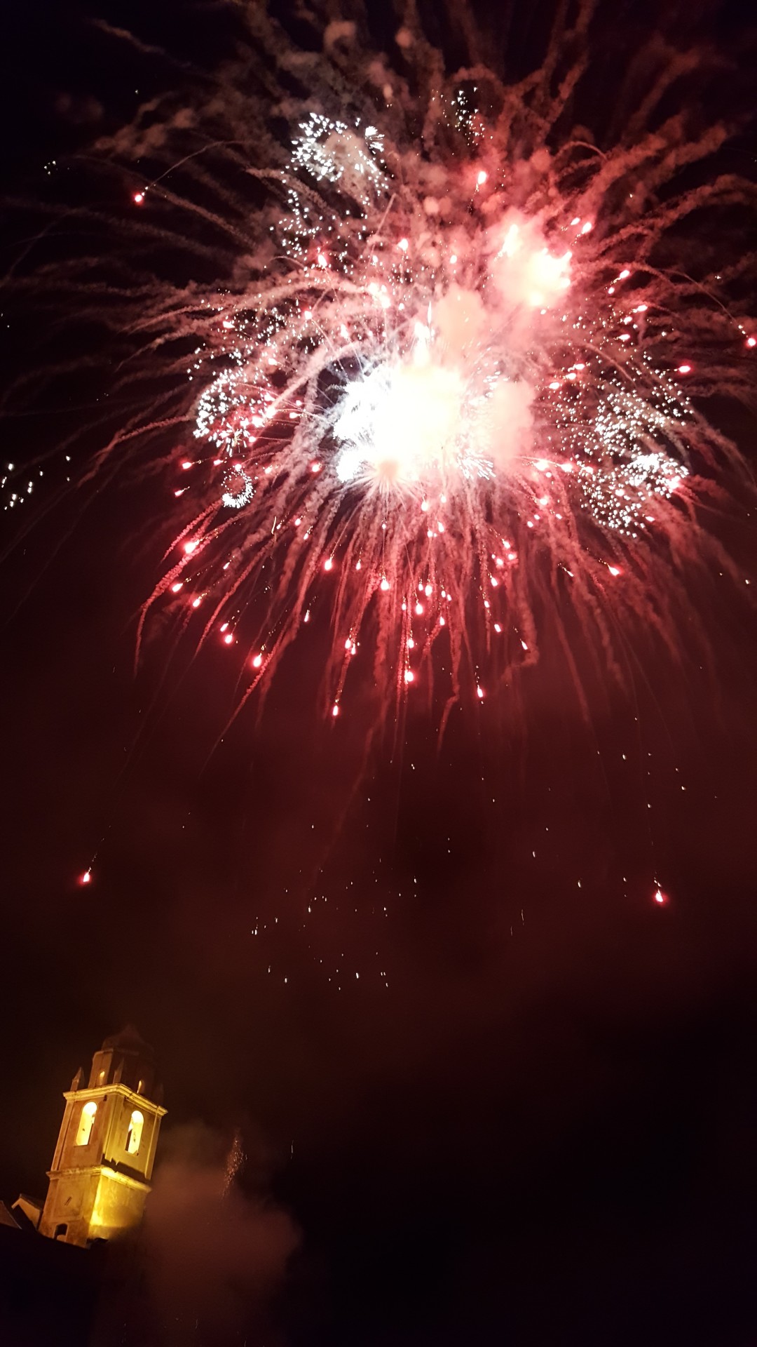 been to the same place as last year eheh lots of fireworks and candles the fireworks