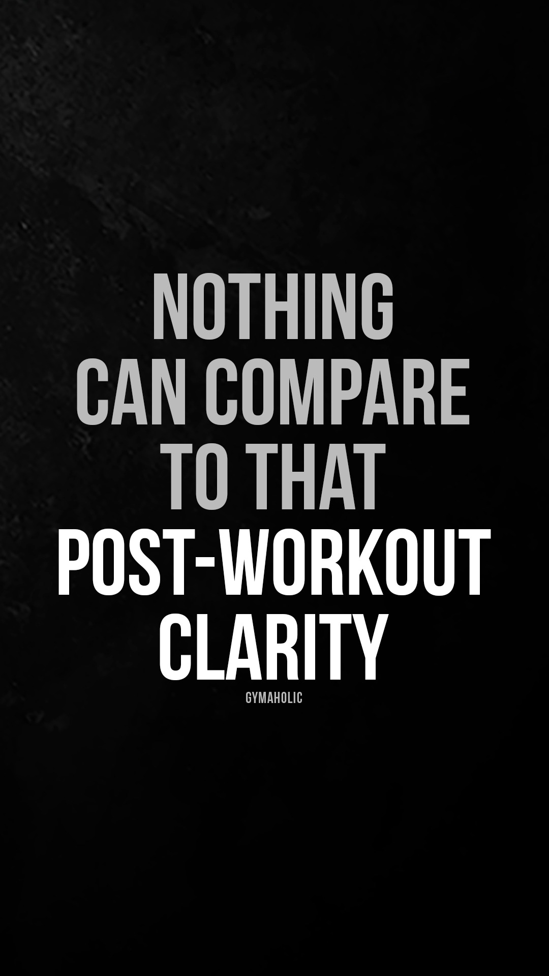 Nothing can compare to that post-workout clarity