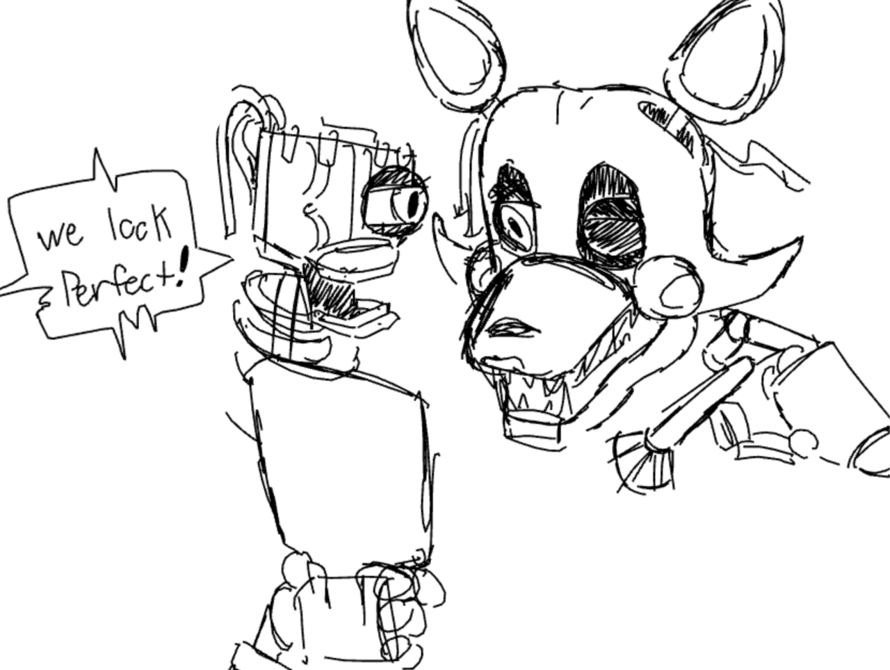 Digital Glitch — FNaF movie doodles! I was asked to draw Abby and