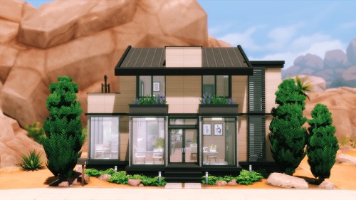 moonxstr:Base Game Modern Oasis Springs HomeI did another shell challenge by lilsimsie called the si