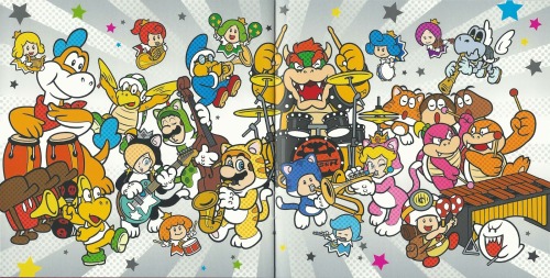 suppermariobroth:Artwork from the Super Mario 3D World soundtrack booklet.