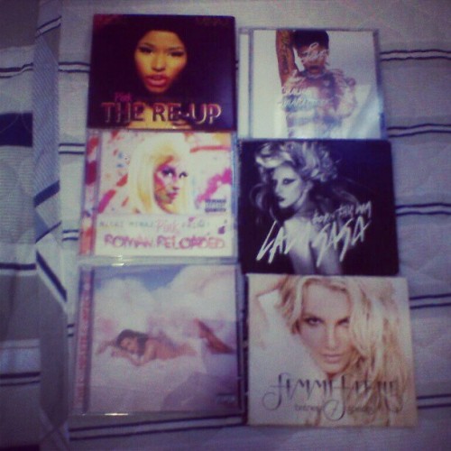 Meus amores <3 #NickiMinaj #PinkFriday #KatyPerry #TeenageDream #Rihanna #Unapologetic #LadyGaga 