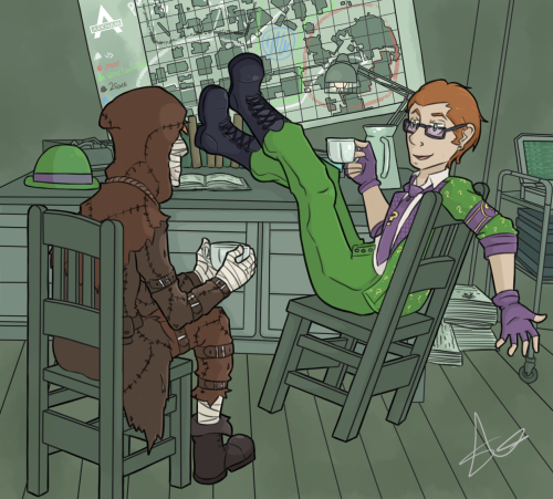 picas-art: I noticed Eddie has two cups in his hideout during my Arkham City replay, and I’ve 