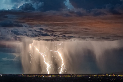 wonderous-world:  Santa Fe Thunderstorm | New Mexico, USA by  J.D. Turner 