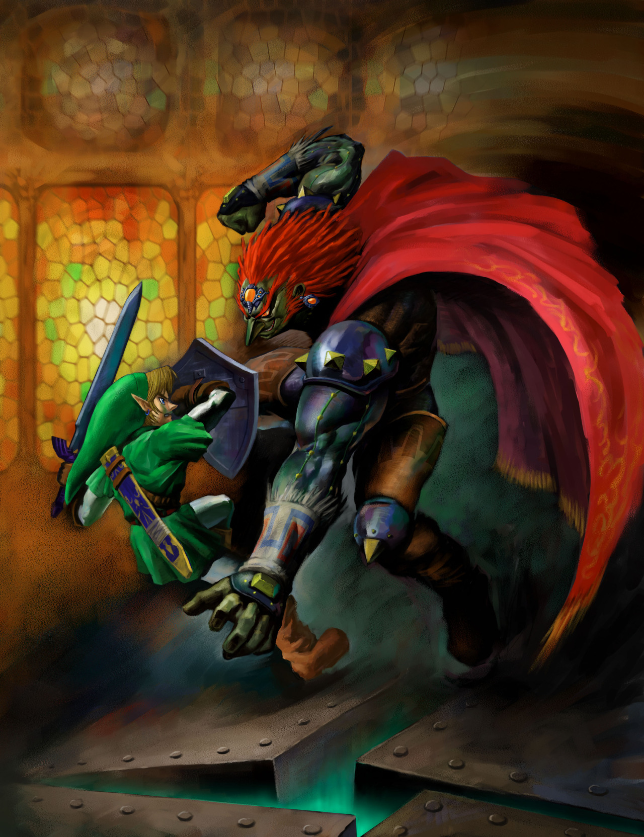 caterpie:  Official art of the Legend of Zelda: Ocarina of Time (1998) 